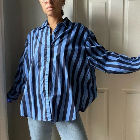 Aerie Striped Button Down - Picture 2 of 6